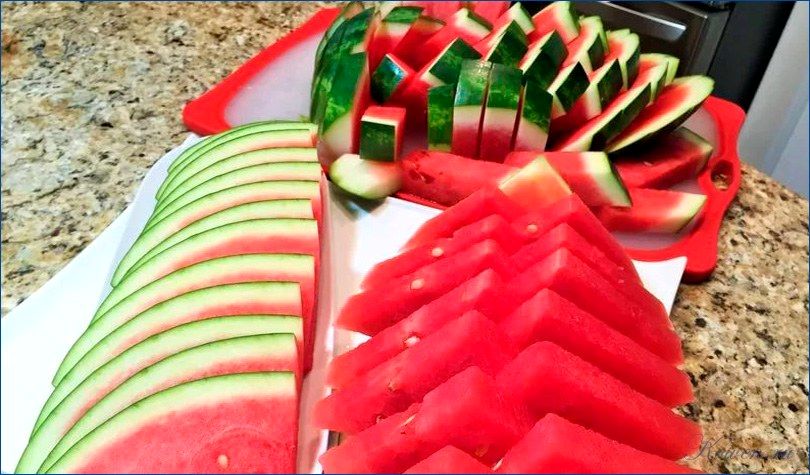 красиво, порезать, арбуз