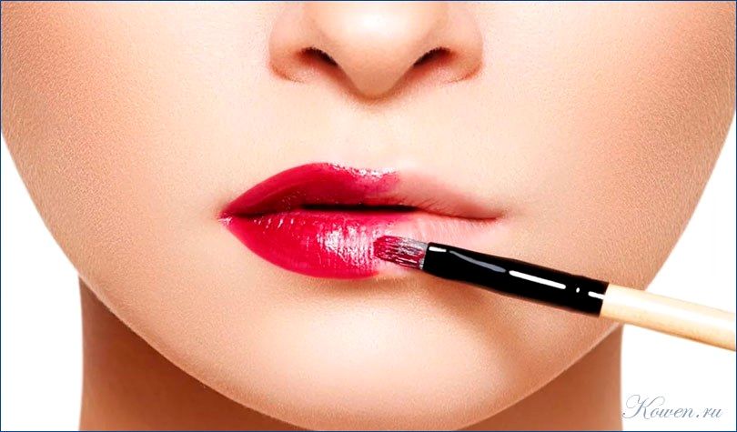 визуально, расширить, губы