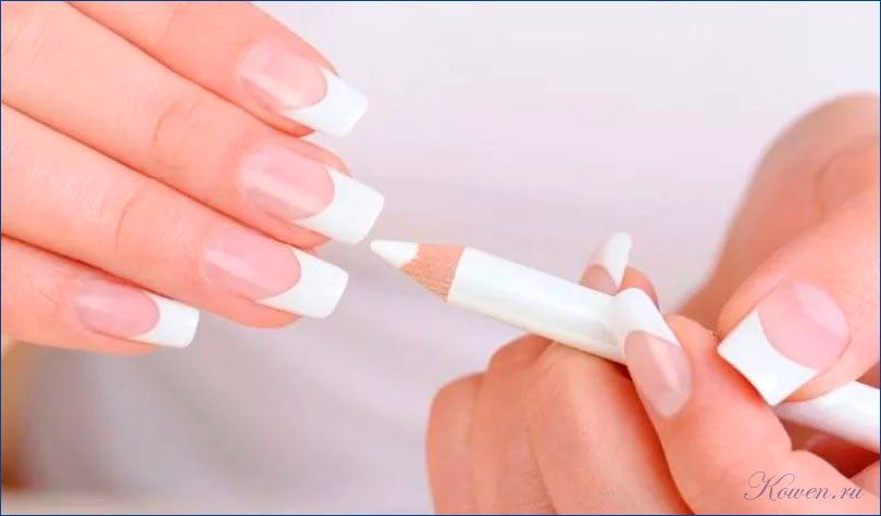 сделать, ногти, белыми