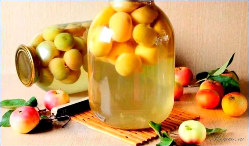 варить, компот, яблок