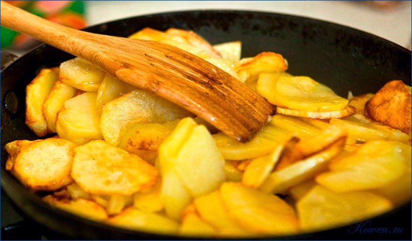 жарить, картошку жарить, картошку