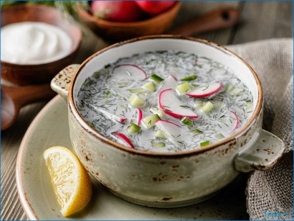Вегетарианская окрошка — свежий и здоровый рецепт сезонного овощного супа 