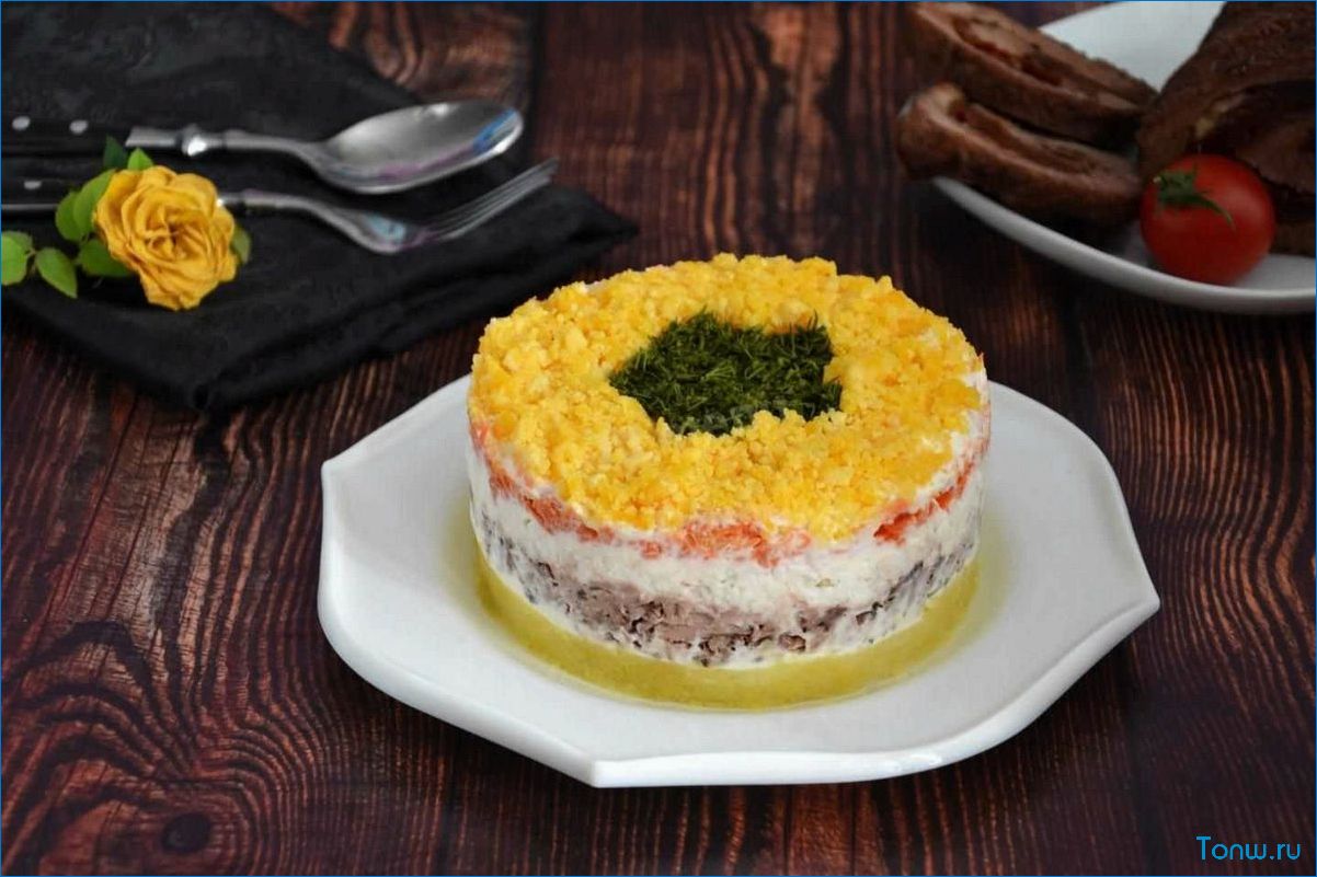Рецепт салата Мимоза с сайрой — вкусное и питательное блюдо для вашего стола
