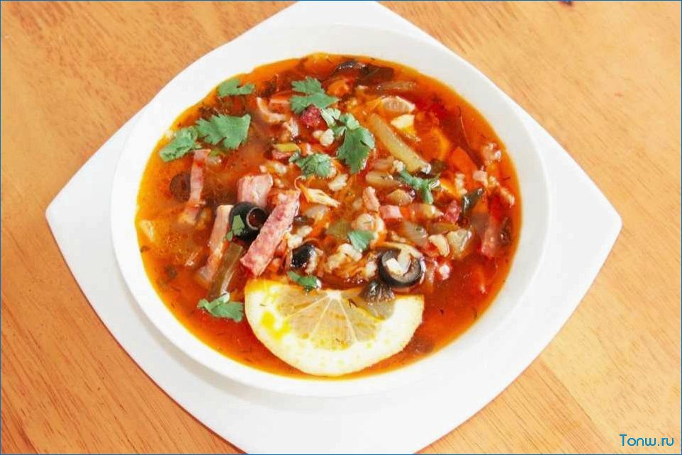 Солянка с томатной пастой — рецепт приготовления этого ароматного и питательного блюда