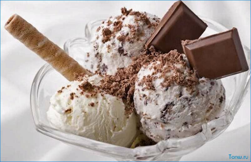 Мороженое с шоколадом — откройте сладкий мир нежности, удовольствия и наслаждения!
