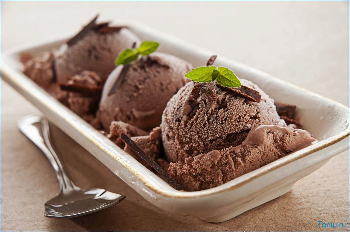 Мороженое с шоколадом — откройте сладкий мир нежности, удовольствия и наслаждения!