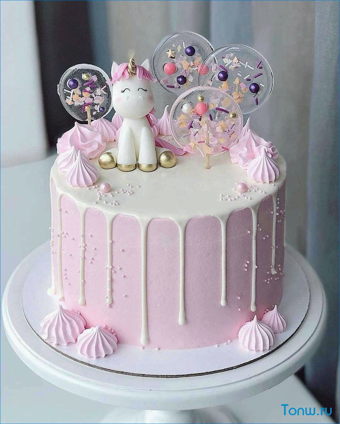 Удивительный и волшебный детский торт для девочки 
