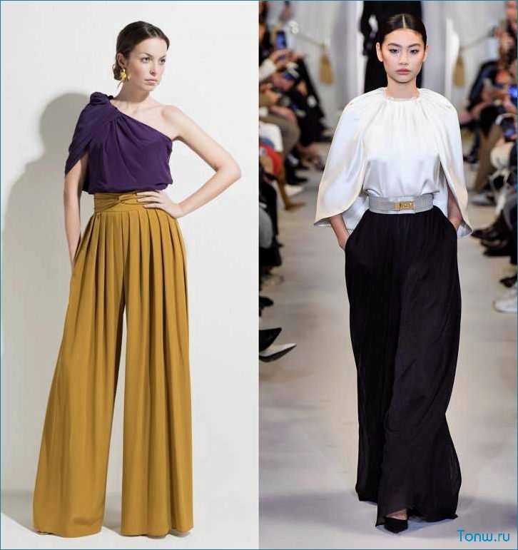(носить, брюки-палаццо, модные, идеи, образов) С чем носить брюки-палаццо — модные идеи образов