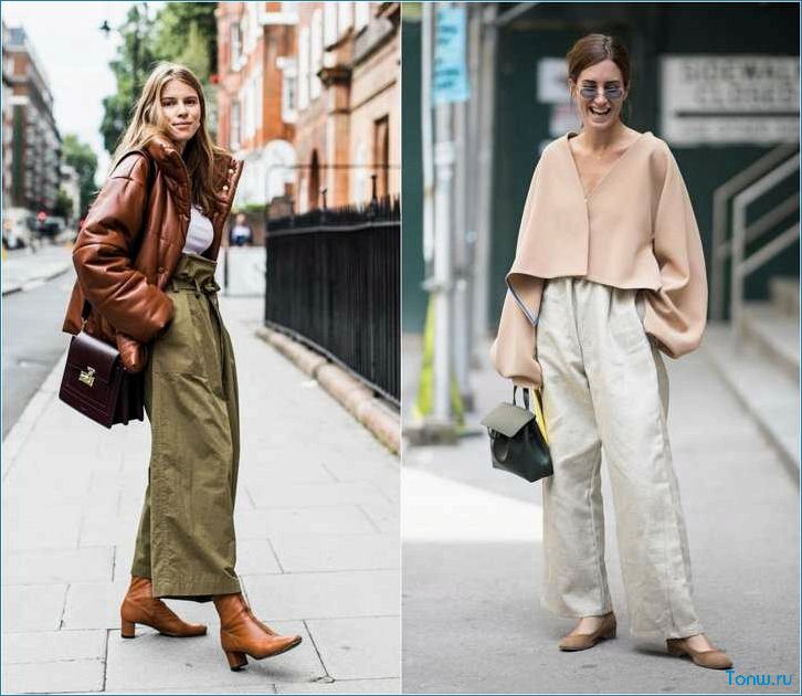 Модные идеи для носки широких брюк в повседневной жизни 2024